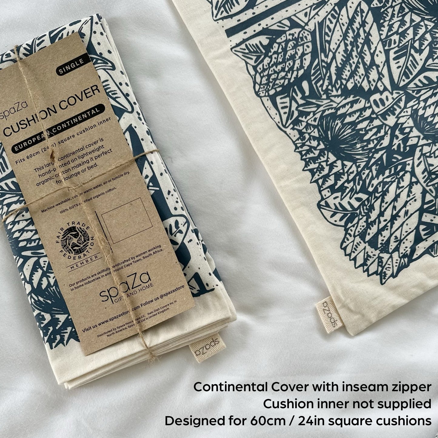 European Continental Cushion Cover | Protea Print