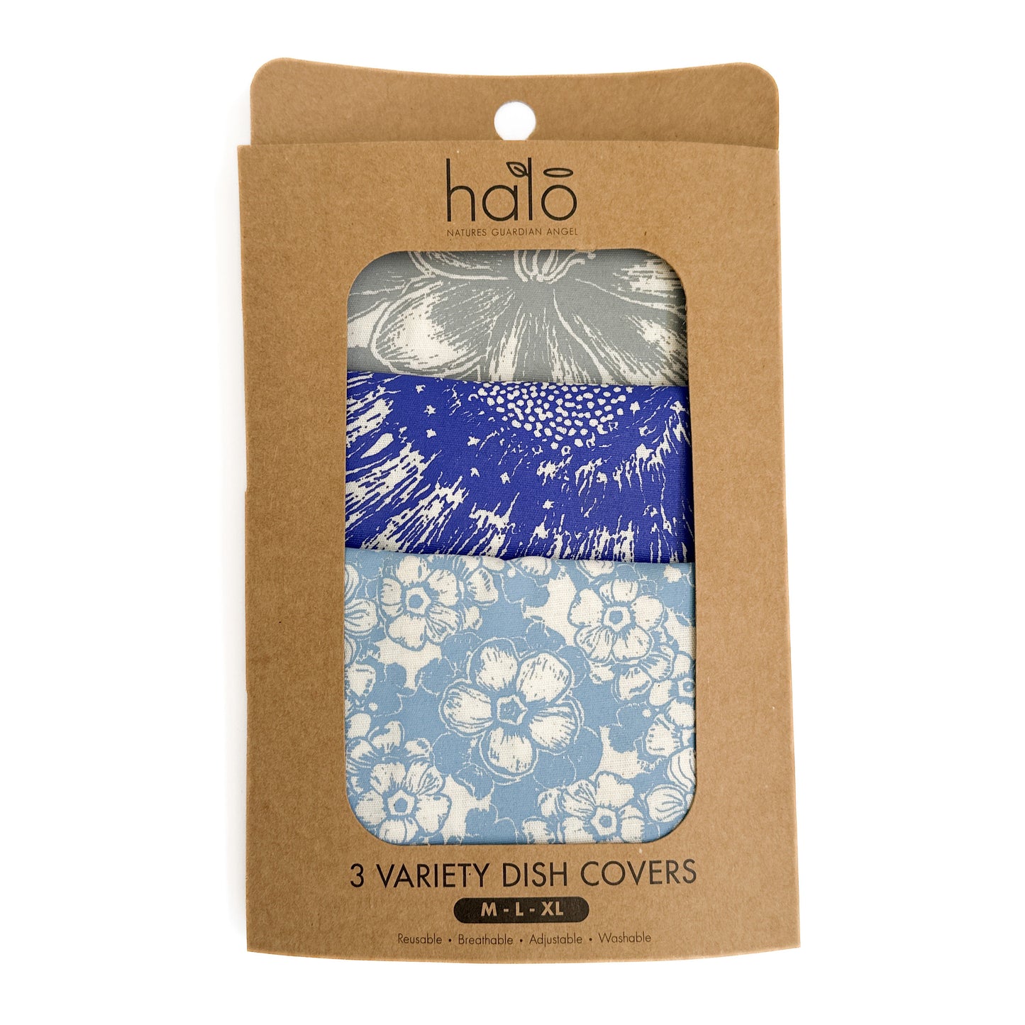 Halo Dish and Bowl Cover Large Set of 3 African Flowers | Gabriele Jacobs