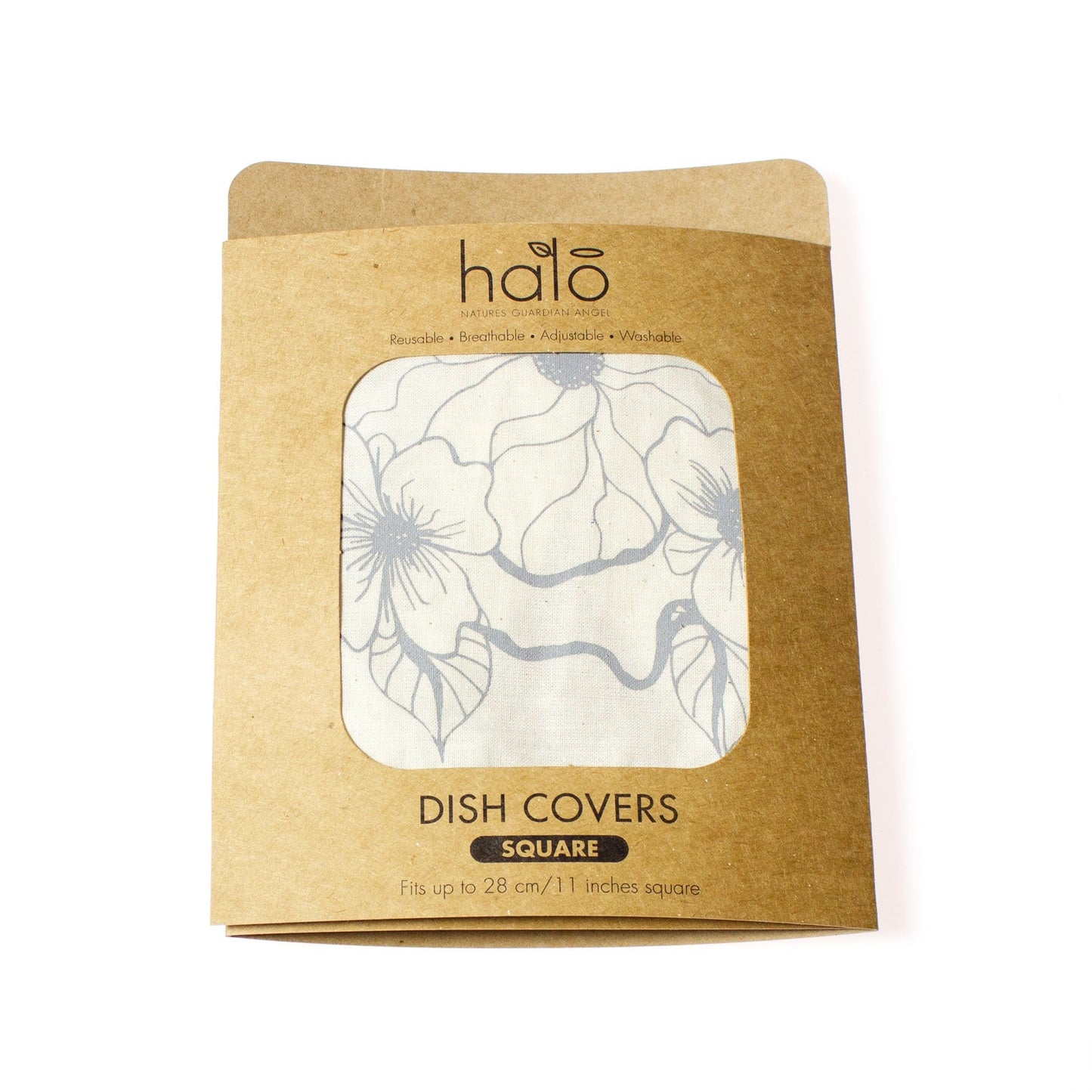 Halo Dish and Casserole Cover Square | Edible Flowers Print