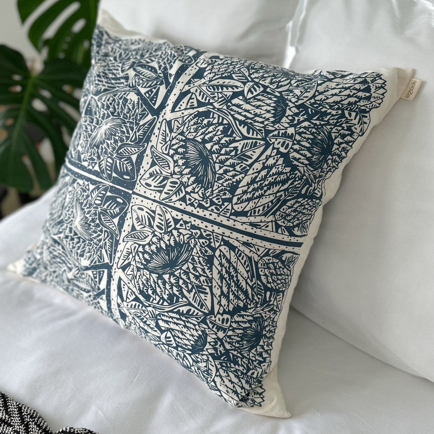 European Continental Cushion Cover | Protea Print