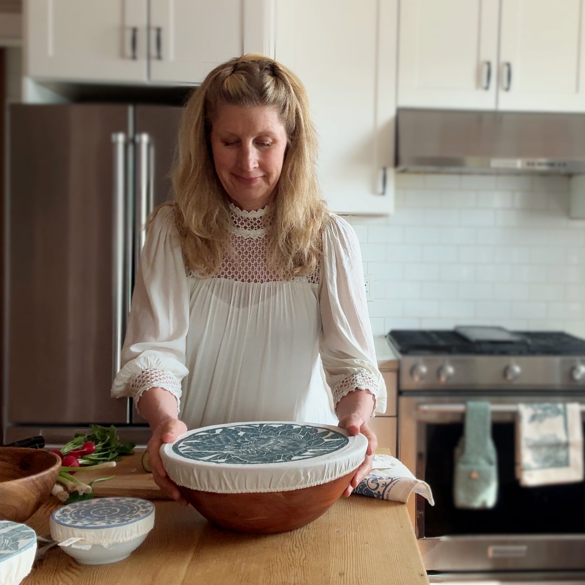 Julia SpaZa Founder in Kitchen