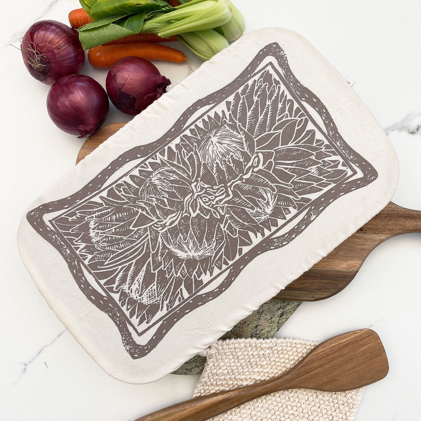 Dish and Casserole Cover Rectangle | Protea Print