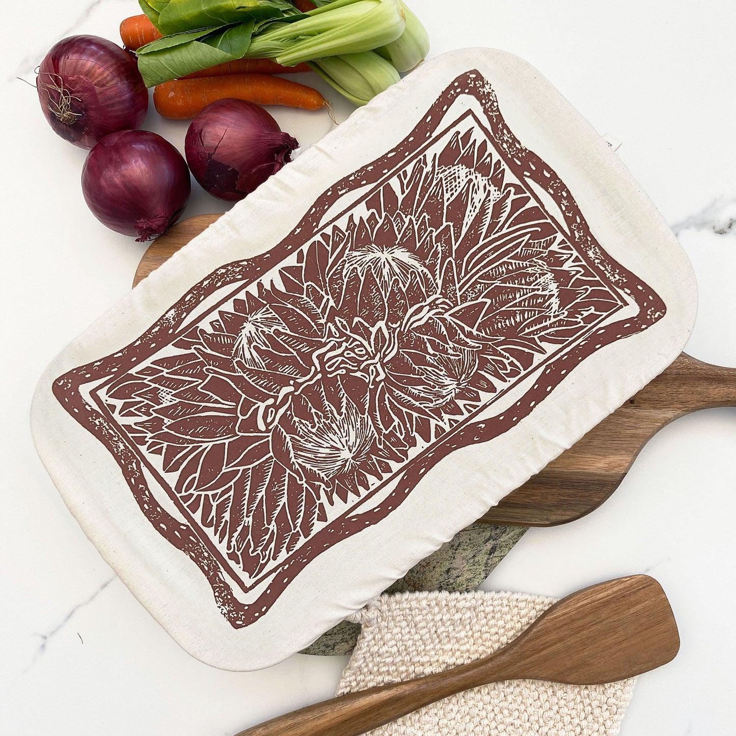 Dish and Casserole Cover Rectangle | Protea Print