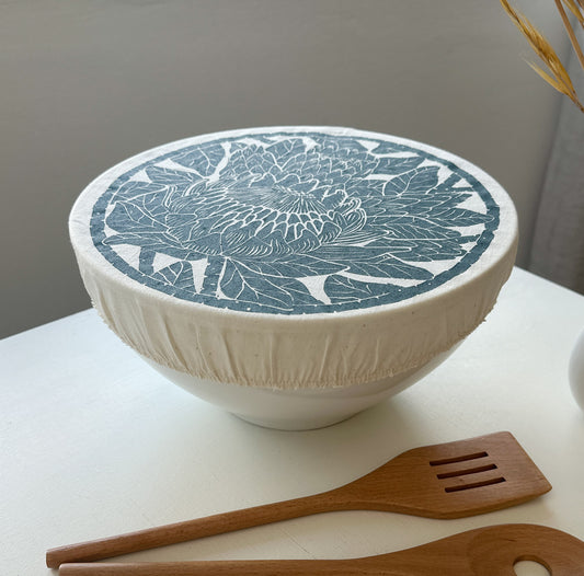 Dish and Bowl Cover Large Protea Print