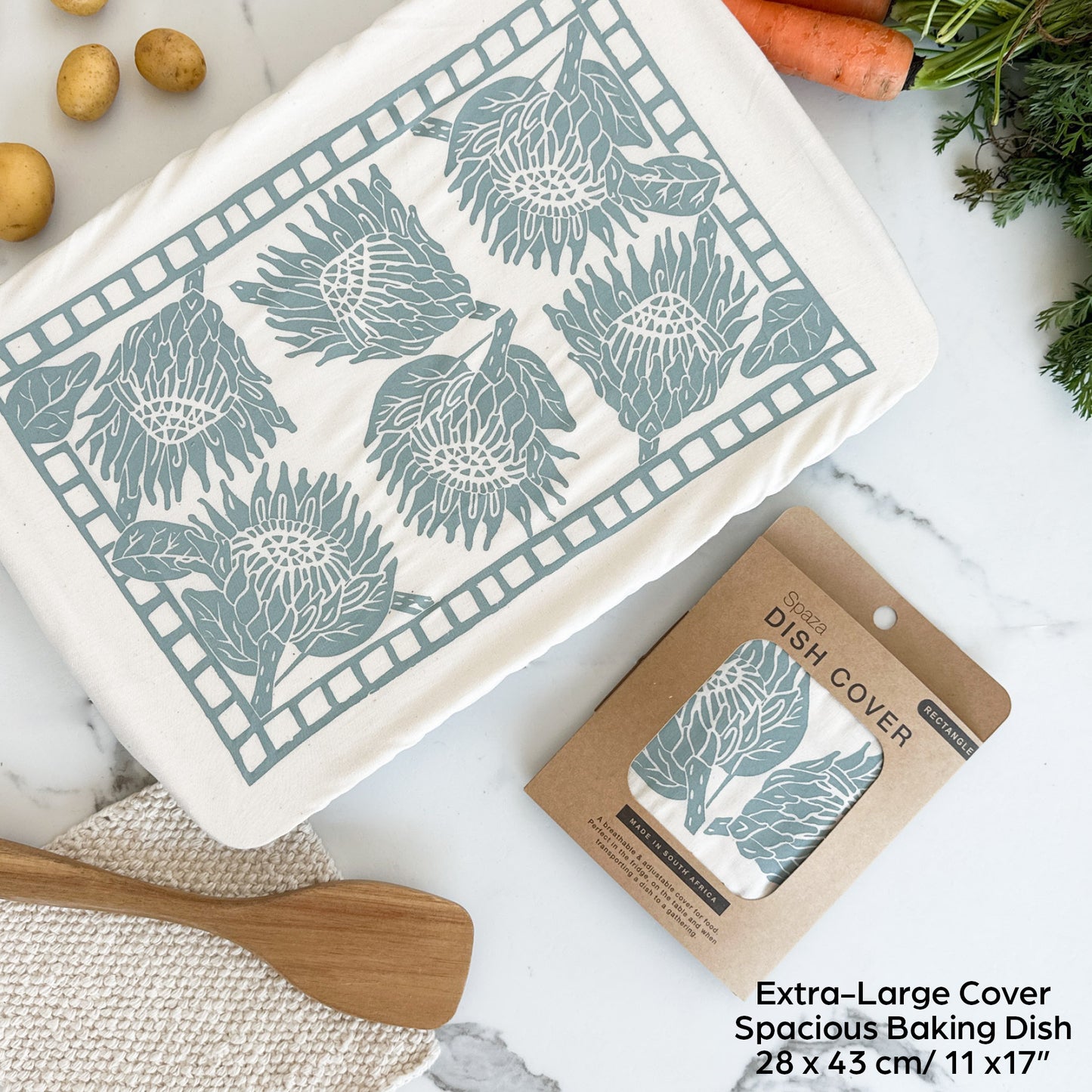 Dish Cover XL Rectangle | Protea Print