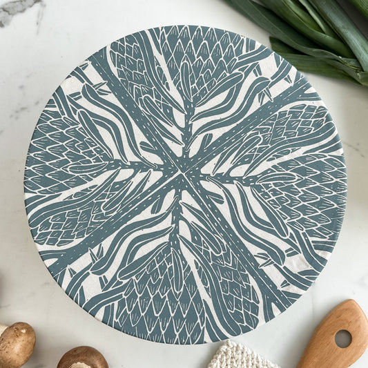 Dish and Bowl Cover Extra Large | Protea Print