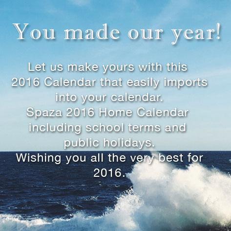 Happy 2016 from Spaza Store!