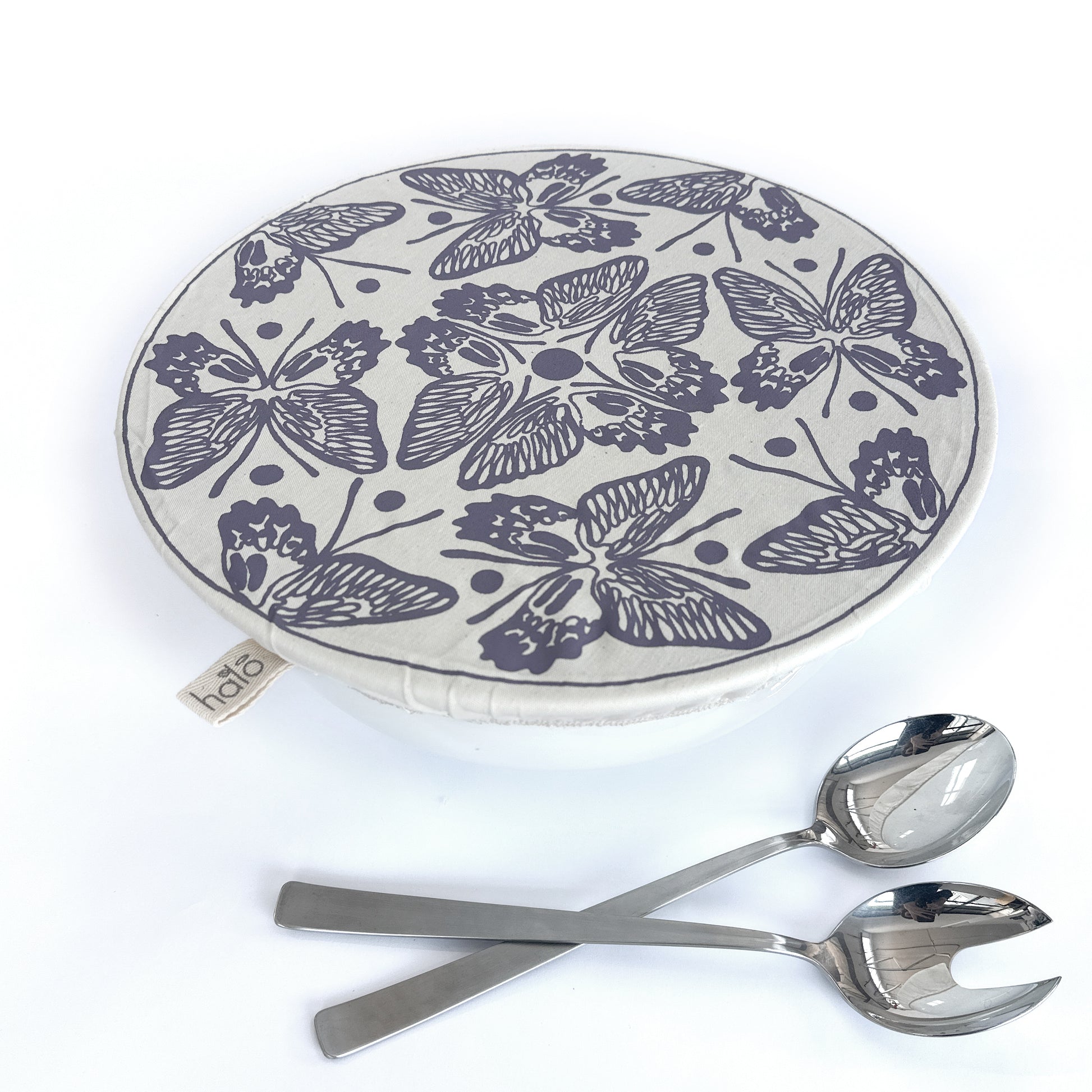 Halo Dish and Bowl Cover Extra Large Butterflies & Dragonflies | Nicole Peach