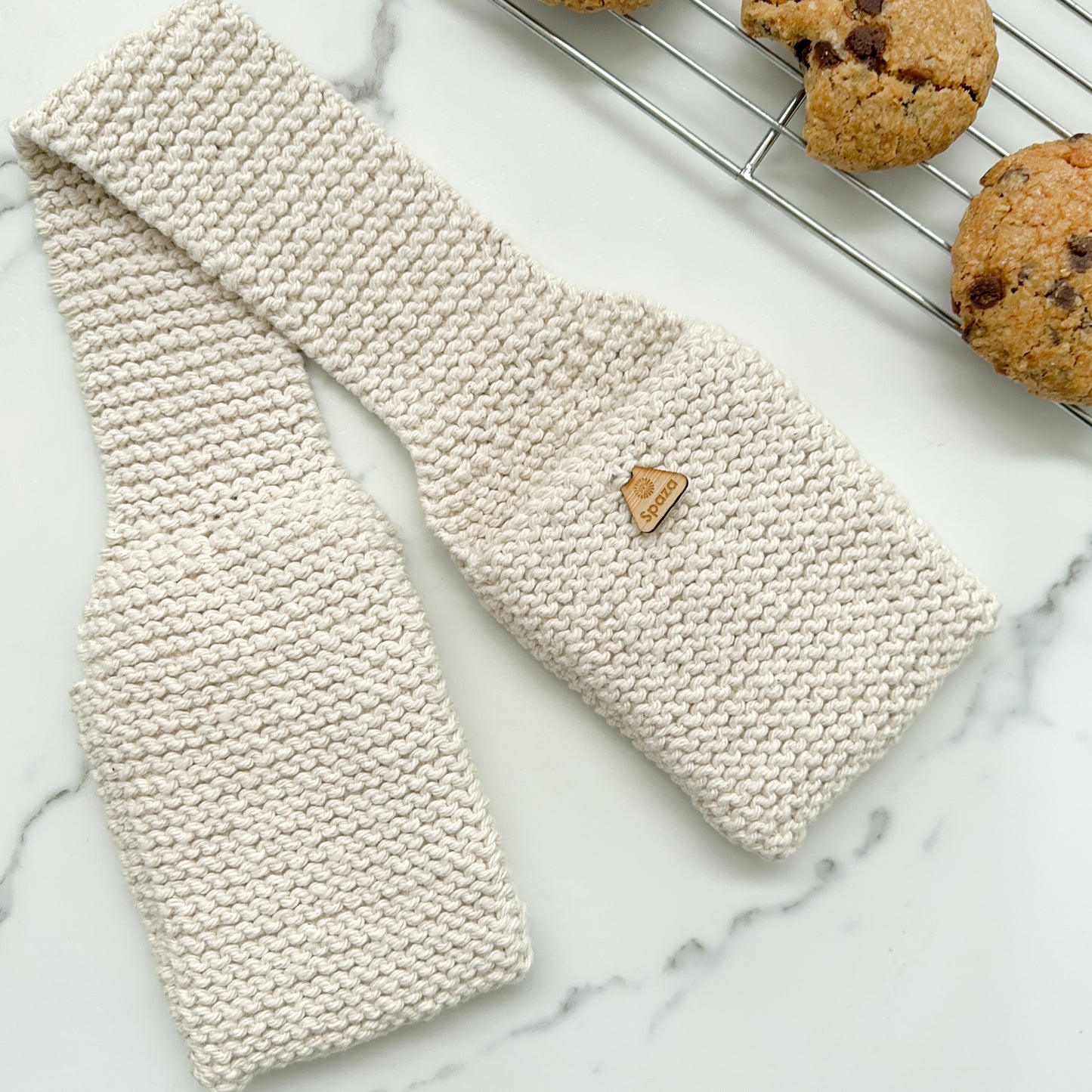 Double Oven Mitts, hand knit cotton, eco-friendly, fair trade amazing heat resistance.