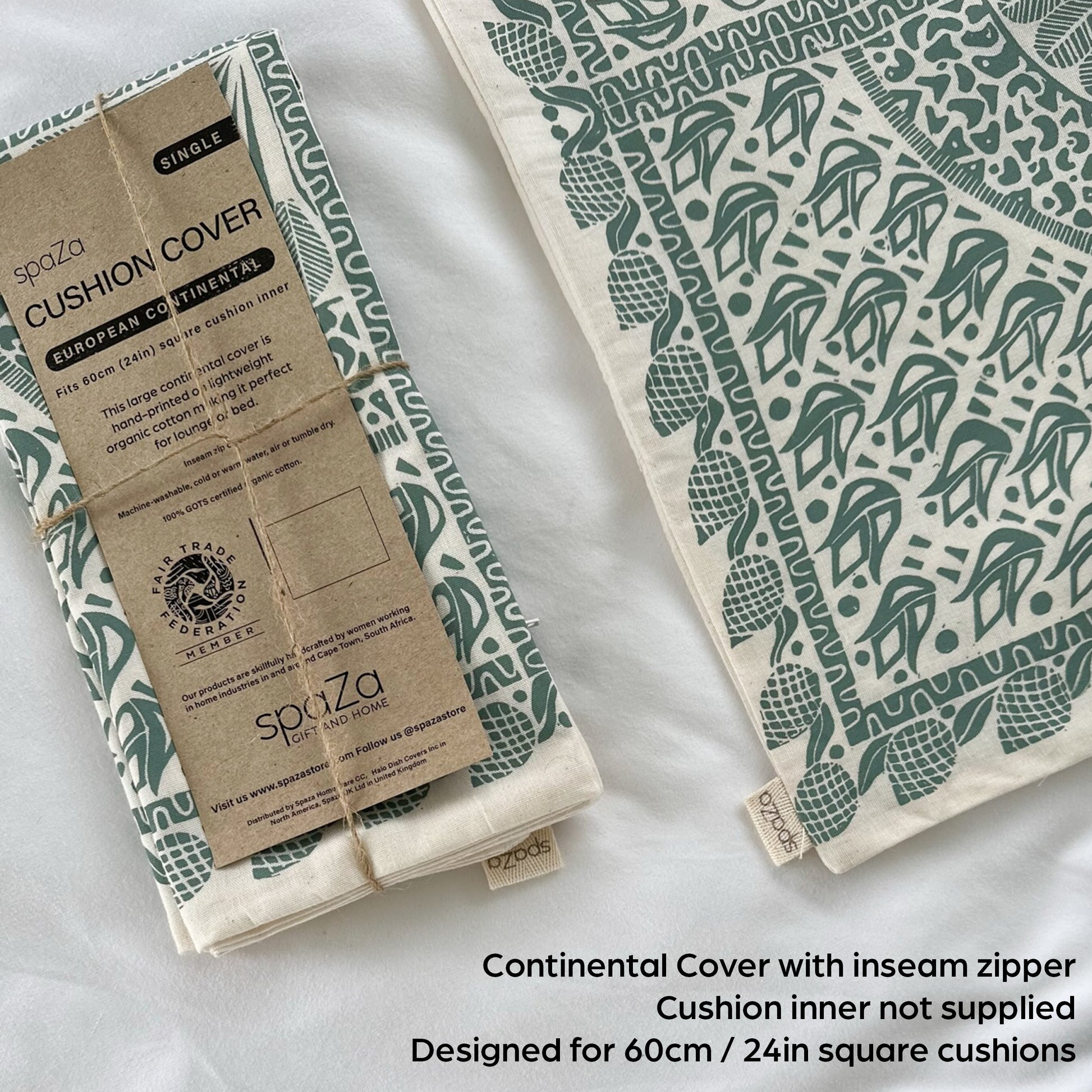 European Continental Cushion Cover | Safari Print