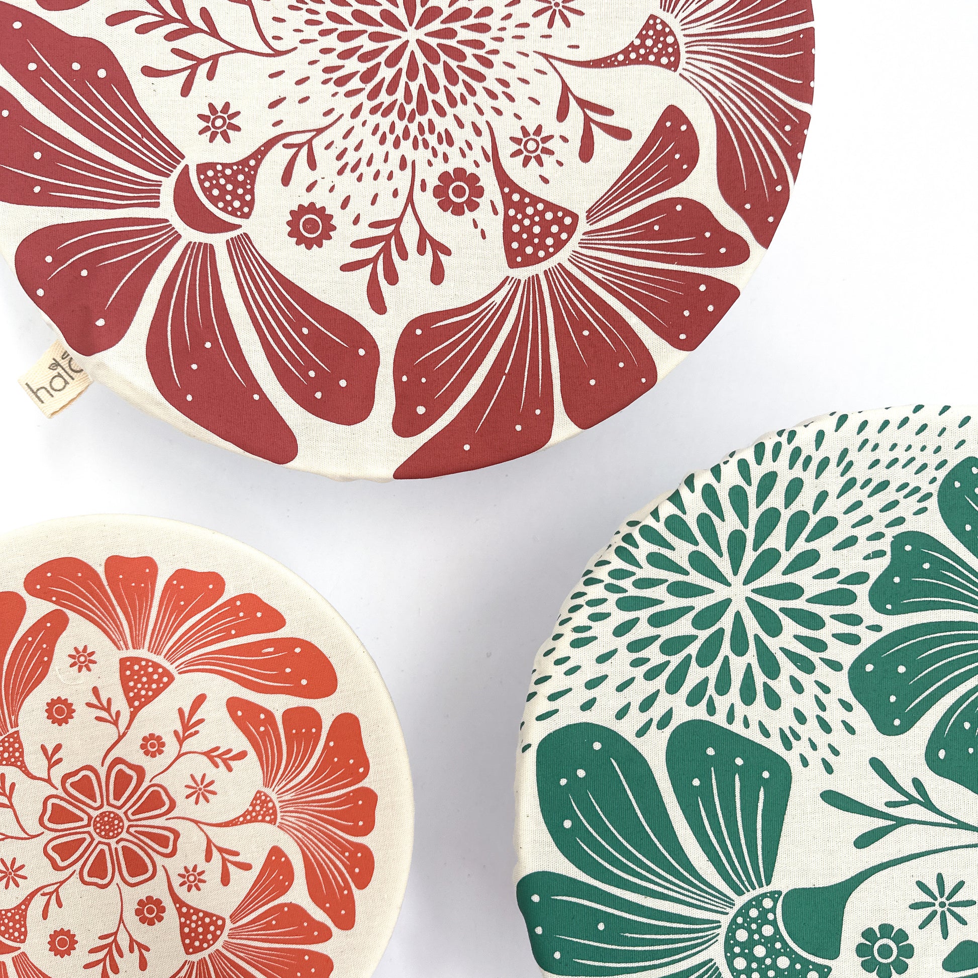 Halo Dish Covers Large Set of 3  | Retro Bloom