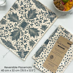 Placemats set of 2 Madiba Print | fabric, reversible table setting