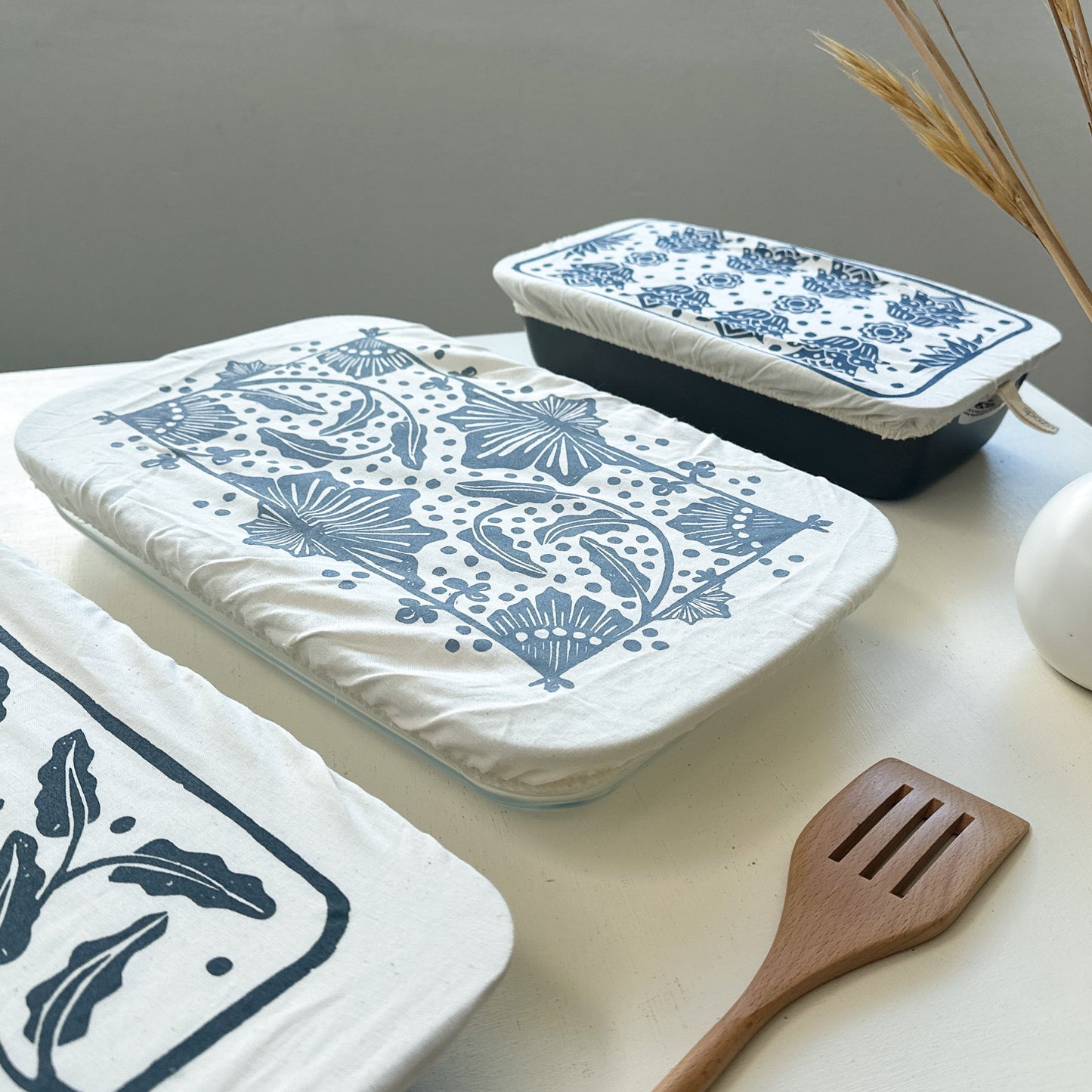 Dish Cover 3 pack Rectangle Madiba Print