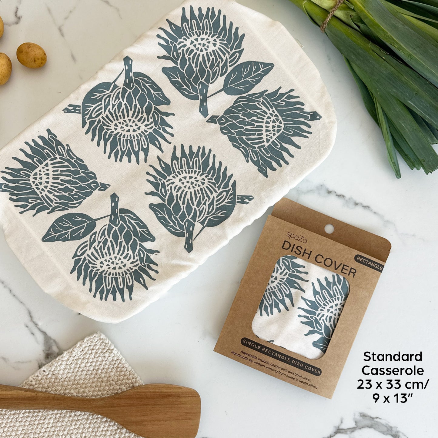 Dish Cover Rectangle 9 x 13 in | Protea Print