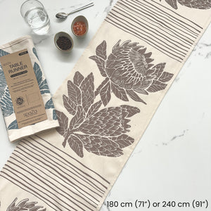 Table Runner Protea Print | tablecloth and table decor