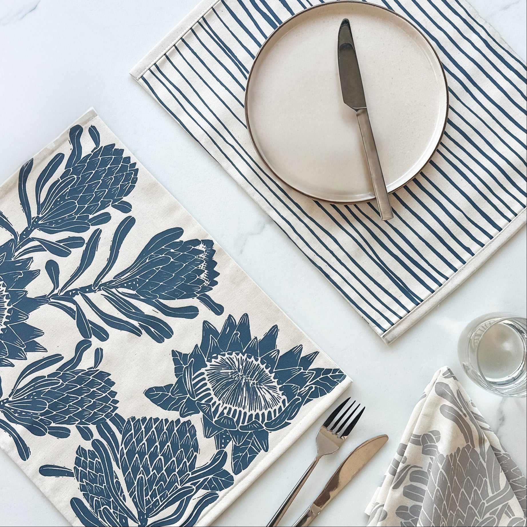 Placemats Protea Print