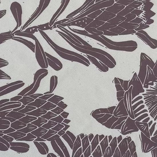 Placemats Reversible Blue Green | Set of 2 Protea Print