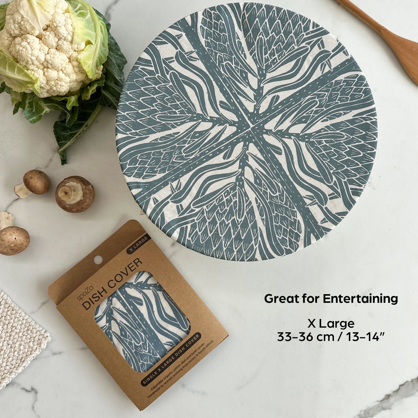 Dish and Bowl Cover Extra Large | Protea Print