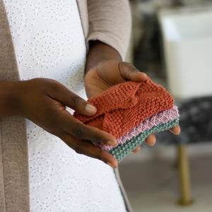 Rainbow Face Cloth | hand-knit face & body cloth