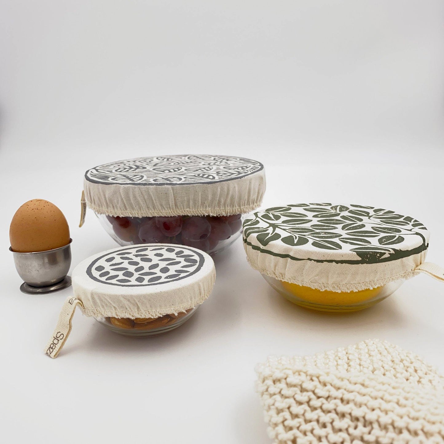 Set of 3 Mini Dish Covers | alternative to plastic wrap - SpazaStore