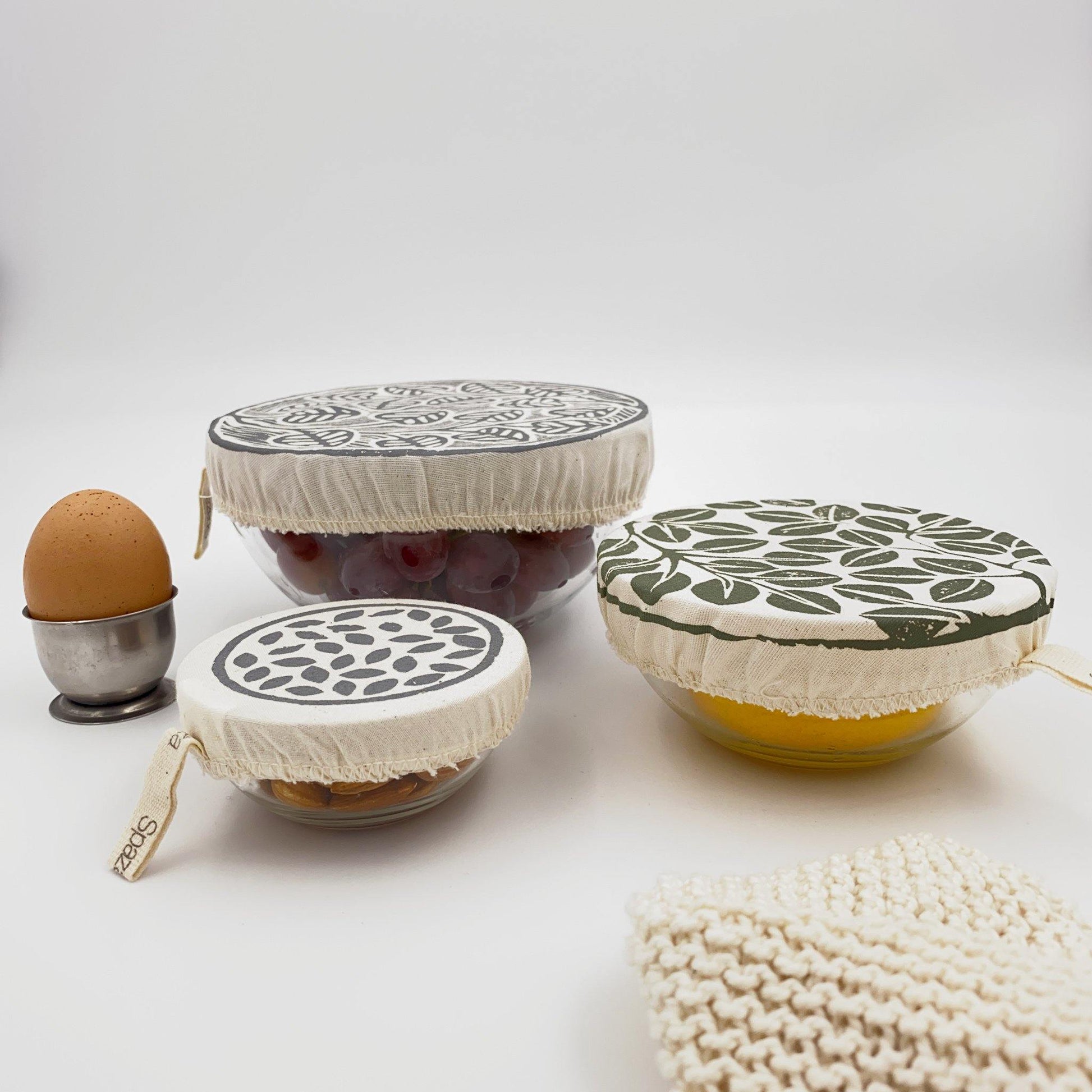 Set of 3 Mini Dish Covers | alternative to plastic wrap - SpazaStore