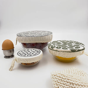 Set of 3 Mini Dish Covers | alternative to plastic wrap - SpazaStore