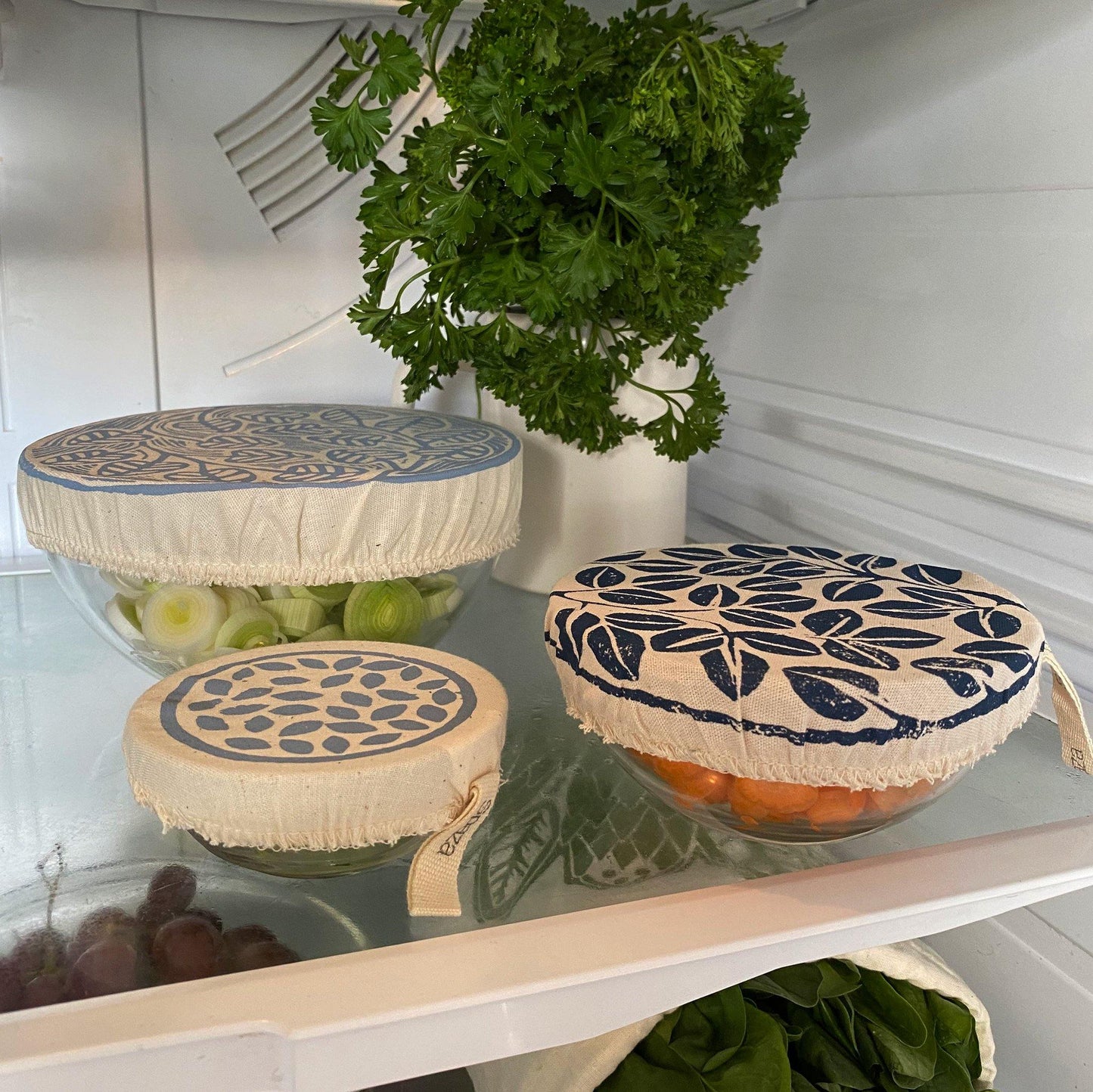 Set of 3 Mini Dish Covers | alternative to plastic wrap - SpazaStore