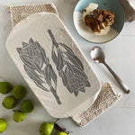 Dish and Casserole Cover Rectangle Protea Print | breathable cover for a casserole