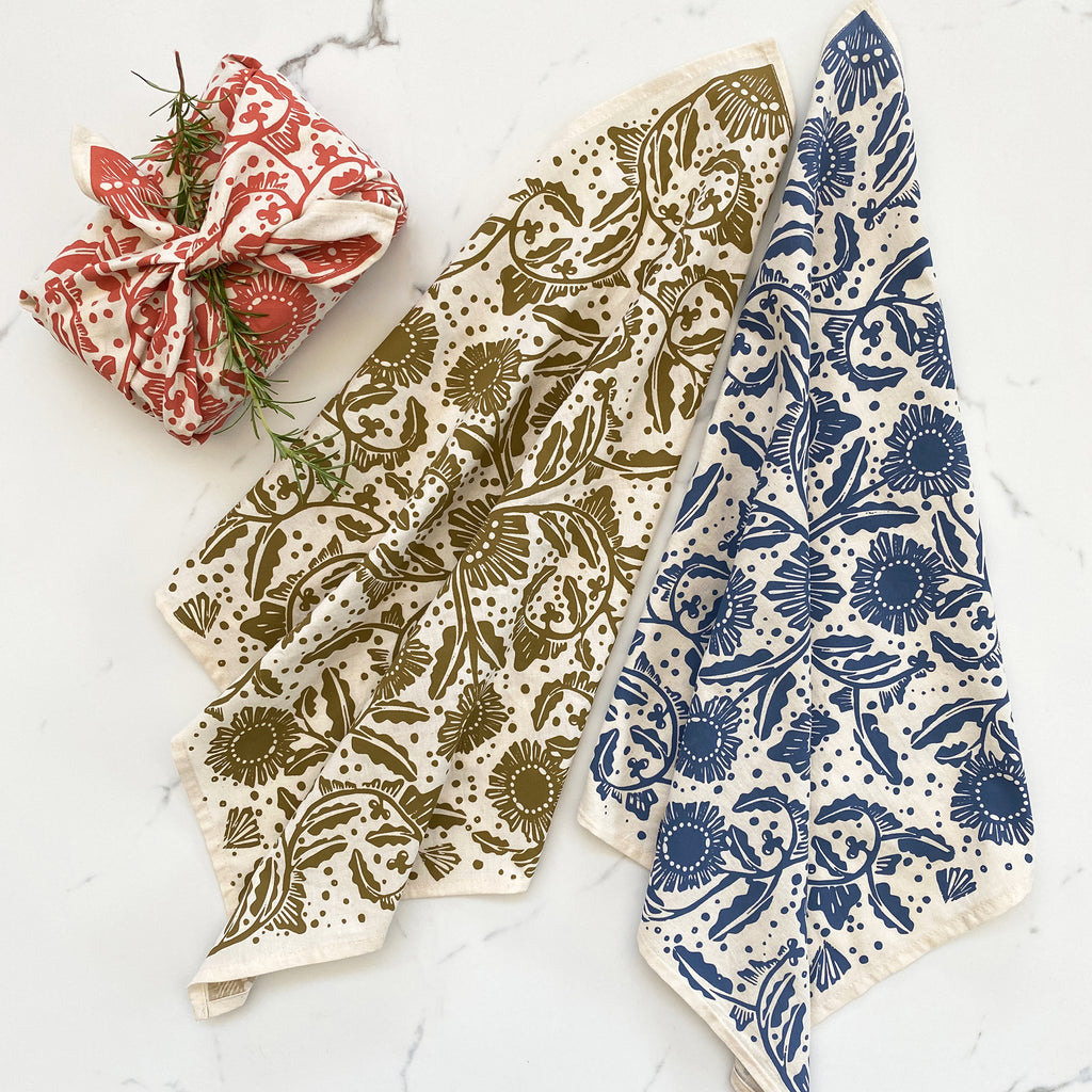 Furoshiki Set of 3 Madiba Print | cloth fabric gift wrap