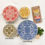 Dish and Bowl Cover Set of 4 Madiba Print | covers everything