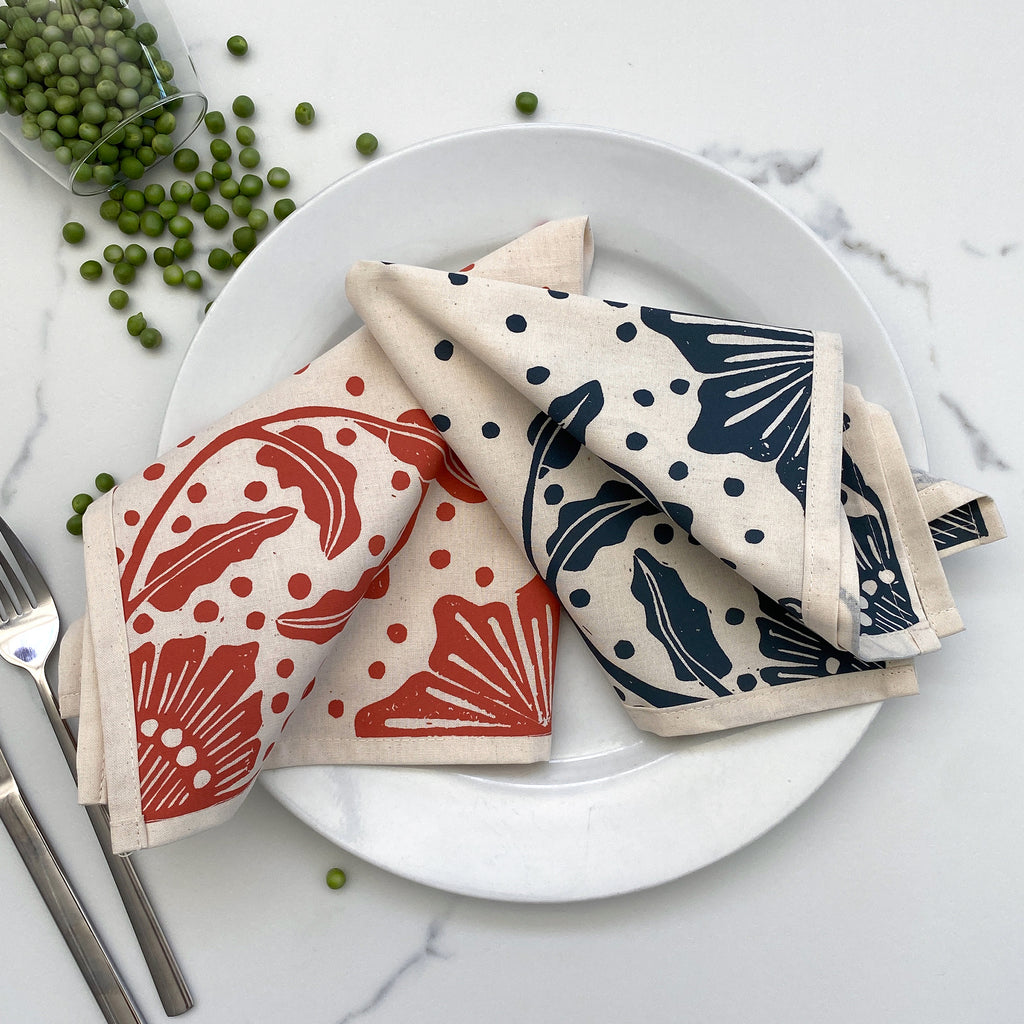 Cotton Table Napkins Madiba Print | cloth table decor, table setting sets