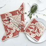 Cotton Table Napkins Madiba Print | cloth table decor, table setting sets