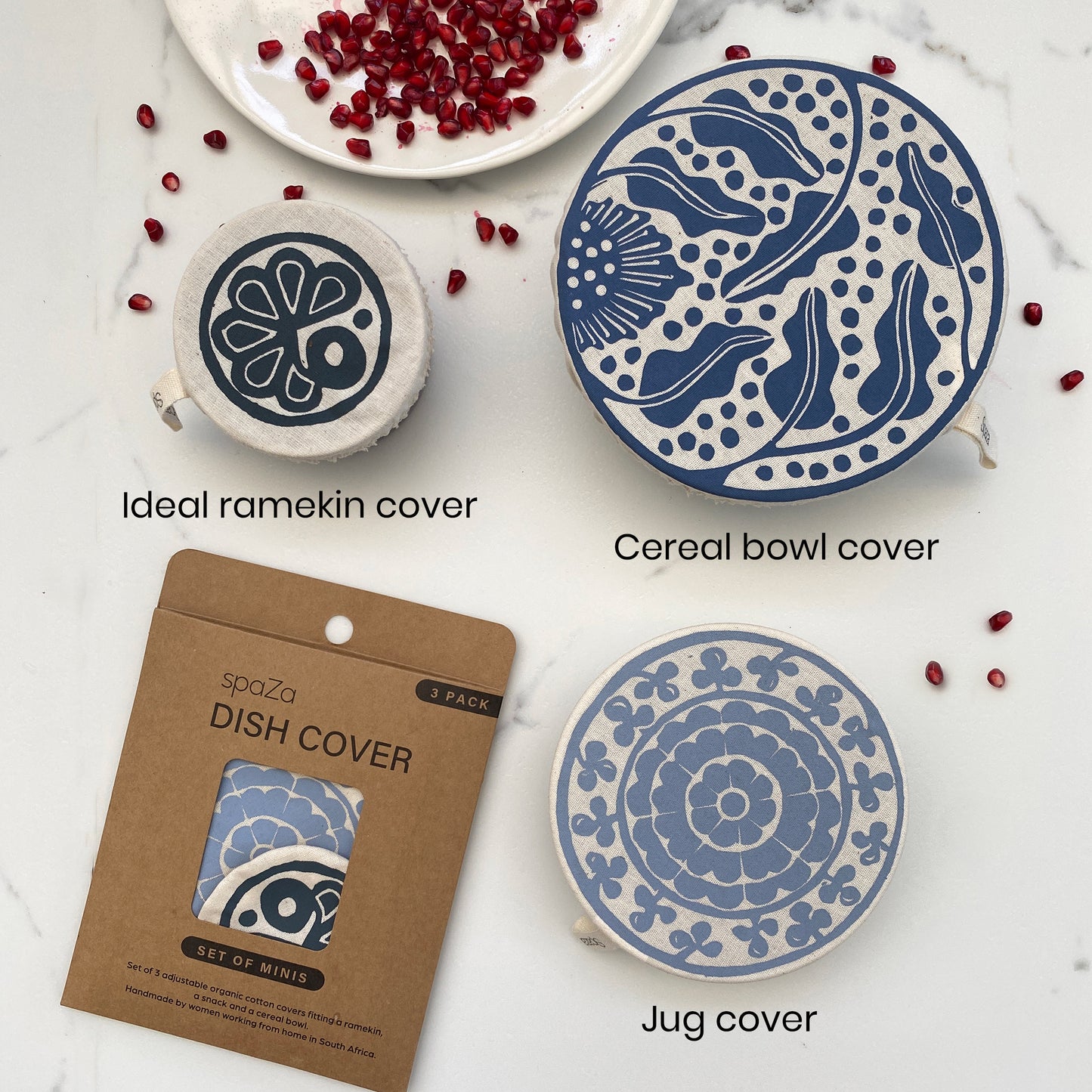 Bowl Covers Set of 3 Mini Sizes | Madiba Print