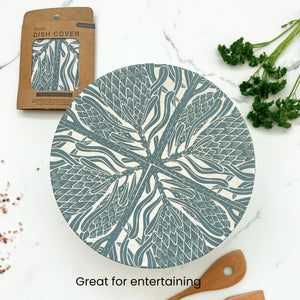 Dish and Bowl Cover Extra Large Protea Print | great for entertaining