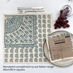 Cotton Table Napkins Safari Print | cloth table decor, table setting sets